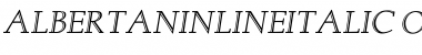 Albertan InlineItalic Font