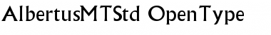 Albertus MT Std Regular Font Albertus MT Std Regular Font