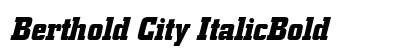 Berthold City ItalicBold preview