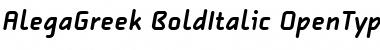 Download AlegaGreek-BoldItalic Font