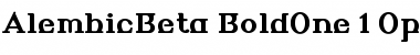 AlembicBeta Font