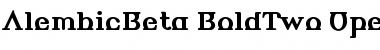 AlembicBeta-BoldTwo Regular Font