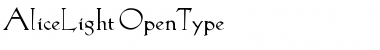 AliceLight Font