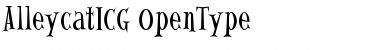 AlleycatICG Regular Font AlleycatICG Regular Font