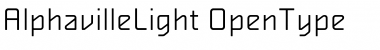 AlphavilleLight Font