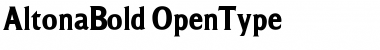 AltonaBold Font