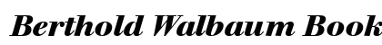 Berthold Walbaum Book Italic Preview