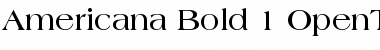 Americana Bold Font