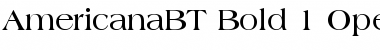 Americana Bold Font