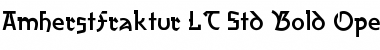 AmherstFraktur LT Std Regular Bold Font