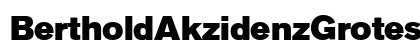 BertholdAkzidenzGroteskBESuper Roman preview