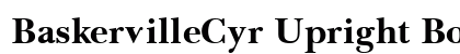 BaskervilleCyr Upright Bold preview