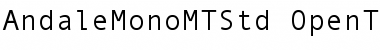 Andale Mono MT Std Regular Font