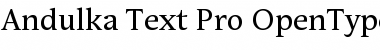 Andulka Text Pro Regular Font