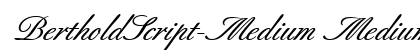 BertholdScript-Medium MediumItalic preview