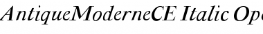 Antique Moderne CE Italic Font