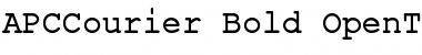 APCCourier-Bold Font