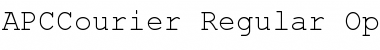APCCourier-Regular Regular Font
