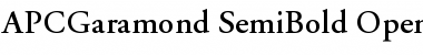 APCGaramond-SemiBold Regular Font