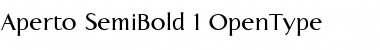 Aperto SemiBold Font