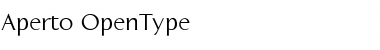 Aperto Regular Font Aperto Regular Font