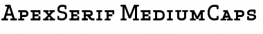 Apex Serif Medium Caps Font