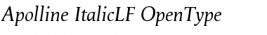 Apolline ItalicLF Font