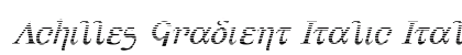 Achilles Gradient Italic Italic