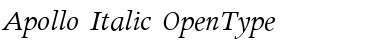 Apollo-Italic Font