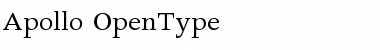Apollo Font