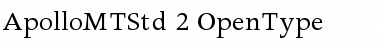 Apollo MT Std Regular Font Apollo MT Std Regular Font