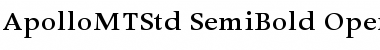 Apollo MT Std Semibold Font