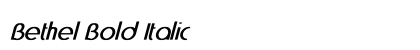 Bethel Bold Italic Preview