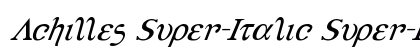 Achilles Super-Italic Super-Italic