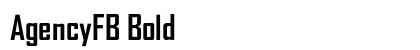 AgencyFB Bold preview