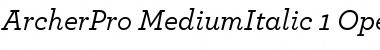 ArcherPro Font