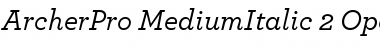 ArcherPro Font