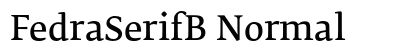 FedraSerifB Normal preview