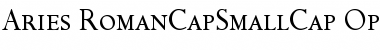 Aries RomanCapSmallCap Font