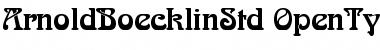 Arnold Bڣklin Std Font