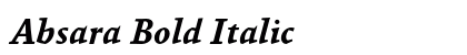 Absara Bold Italic preview