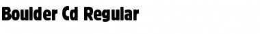 Boulder-Cd Font