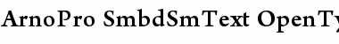 Arno Pro Semibold SmText Font