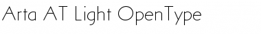 Arta AT Light Regular Font Arta AT Light Regular Font