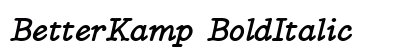 BetterKamp BoldItalic Preview