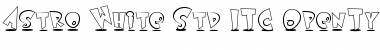 Astro White Std ITC Regular Font