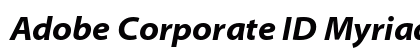 Adobe Corporate ID Myriad Bold Italic