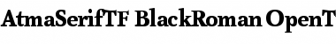 AtmaSerifTF-BlackRoman Regular Font