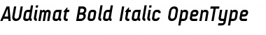 AUdimat Bold Italic Font