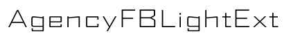 AgencyFBLightExt Regular
